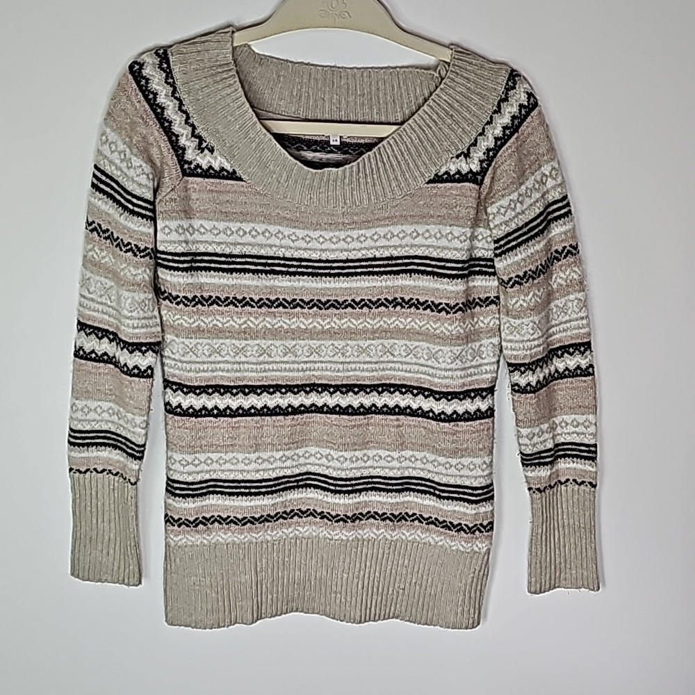 Kismet large scoop neck long sleeve sweater